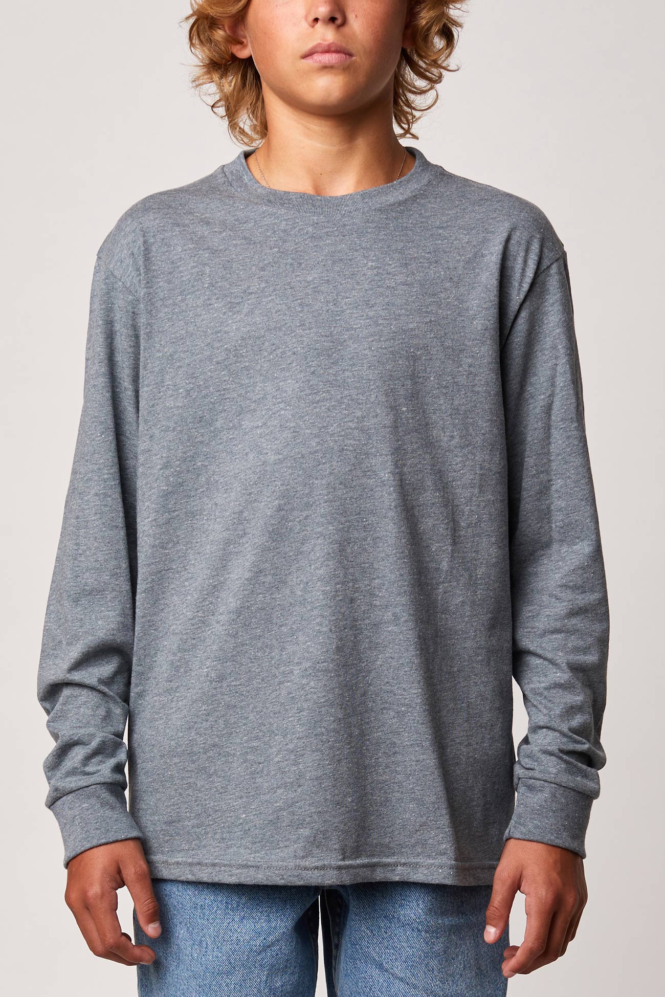 #SY4150LS Recycled - Long Sleeve Crew - Youth